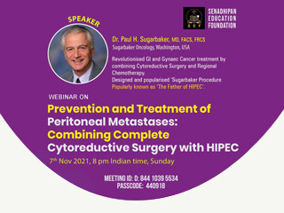 baner webinaru „Prevention and Treatment of Peritoneal Metastases: Combining Complete Cytoreductive Surgery with HIPEC”